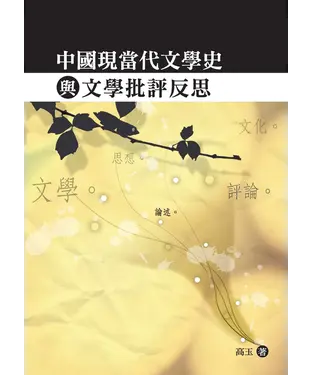 書封 中國現當代文學史與文學批評反思